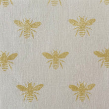 Load image into Gallery viewer, Honey bee linen lampshade