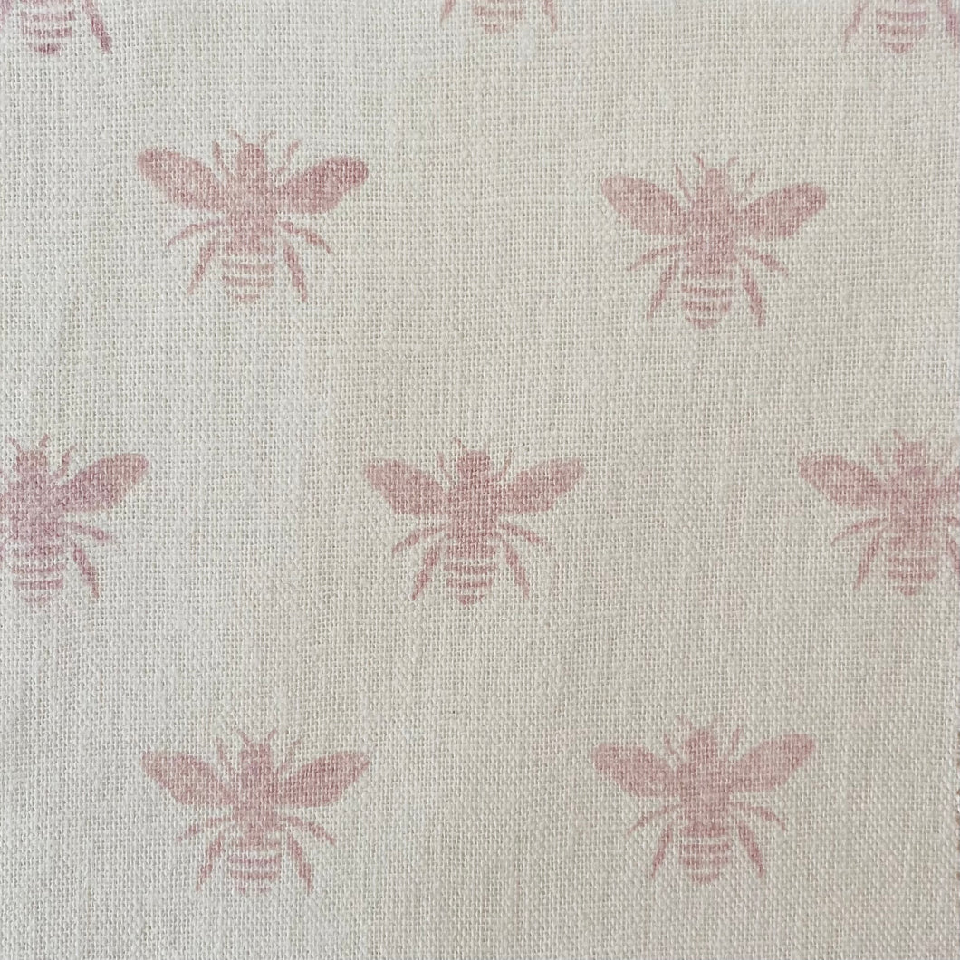 Honey bee recycled linen