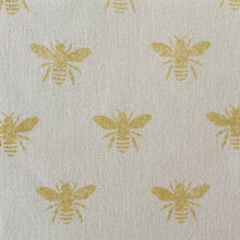 Load image into Gallery viewer, Honey bee recycled linen
