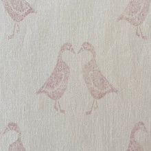 Load image into Gallery viewer, Kissing geese linen lampshade
