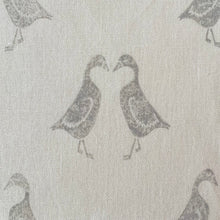 Load image into Gallery viewer, Kissing geese linen lampshade
