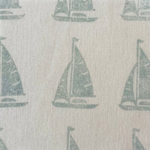 Load image into Gallery viewer, Sail boat linen lampshade
