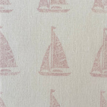 Load image into Gallery viewer, Sail boat recycled linen
