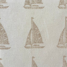 Load image into Gallery viewer, Sail boat linen lampshade

