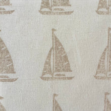 Load image into Gallery viewer, Sail boat recycled linen
