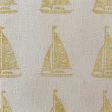 Load image into Gallery viewer, Sail boat recycled linen
