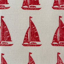Load image into Gallery viewer, Sail boat linen lampshade
