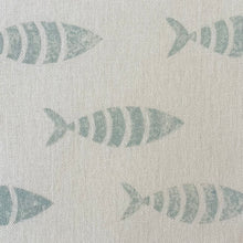 Load image into Gallery viewer, Mackerel splash recycled linen
