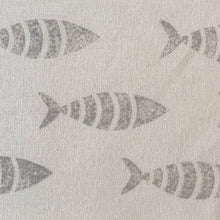 Load image into Gallery viewer, Mackerel splash recycled linen
