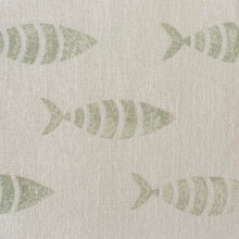 Load image into Gallery viewer, Mackerel splash recycled linen
