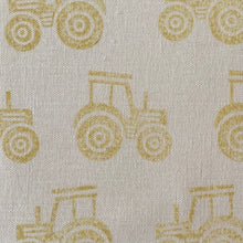 Load image into Gallery viewer, Farmyard tractor recycled linen
