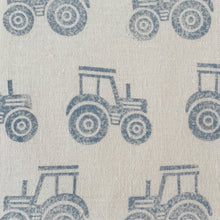 Load image into Gallery viewer, Farmyard tractor recycled linen
